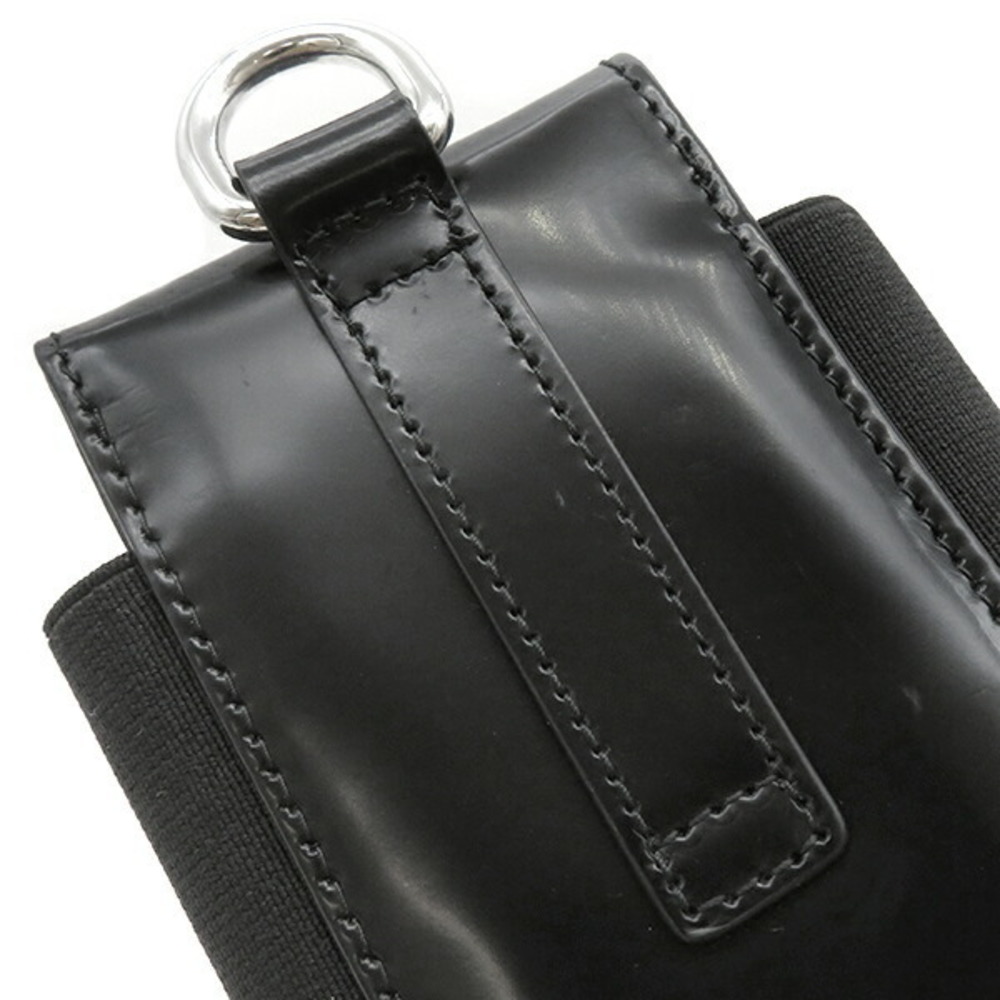 Prada Black Leather Triangle Case Smartphone - image 6